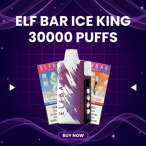 Elf Bar Ice King 30000 Puffs disposable vape with adjustable cooling button