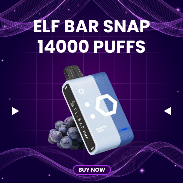 Elf Bar Snap 14000 Puffs disposable vape with smart LED screen