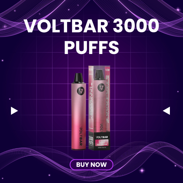 Voltbar 3000 Puffs Voltstick disposable vape with gradient color design