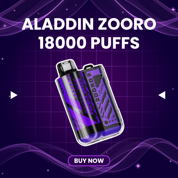 Aladdin Zooro 18000 Puffs Disposable Vape with Smart LED Display Screen