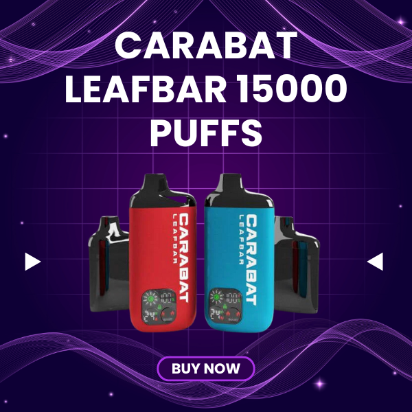 Carabat Leafbar 15000 Puffs disposable vape with smart LED display