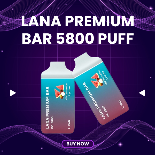 Lana Premium Bar 5800 Puffs disposable vape with elegant matte finish