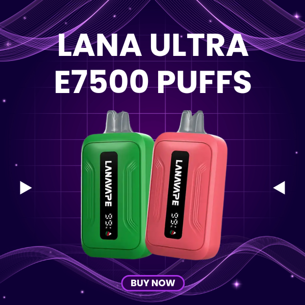 Lana Ultra E7500 Puffs disposable vape with sleek soft-touch finish
